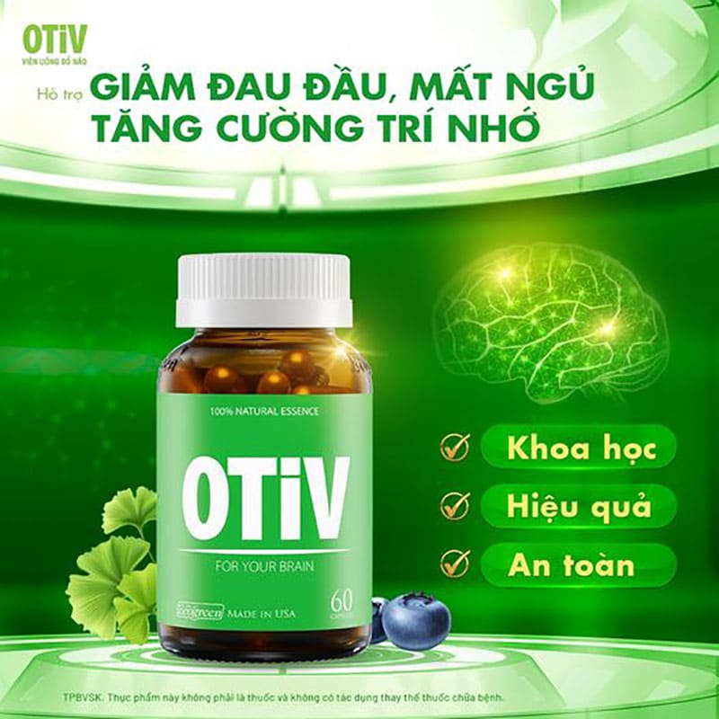 vien uong otiv ho tro cai thien dau dau Viên uống otiv hỗ trợ cải thiện đau đầu