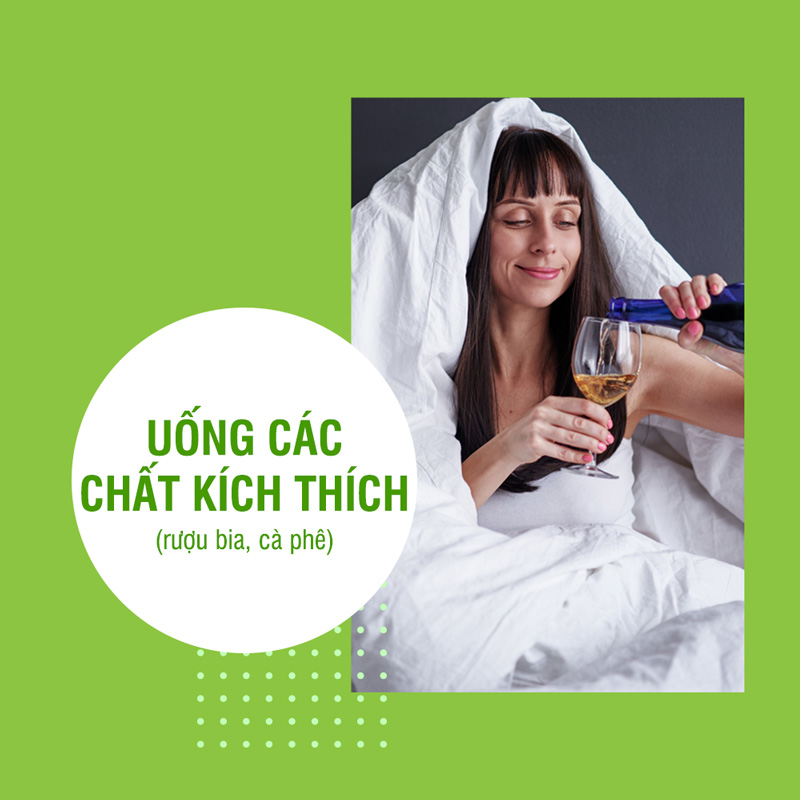 Người uống rượu bia trước khi ngủ sẽ làm giảm chất lượng giấc ngủ: ngủ chập chờn hay tỉnh giấc và ngủ lại rất khó khăn.
