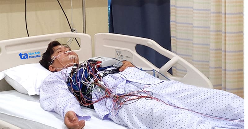 thực hiện đo đa ký giấc ngủ tại bệnh viện tâm anh