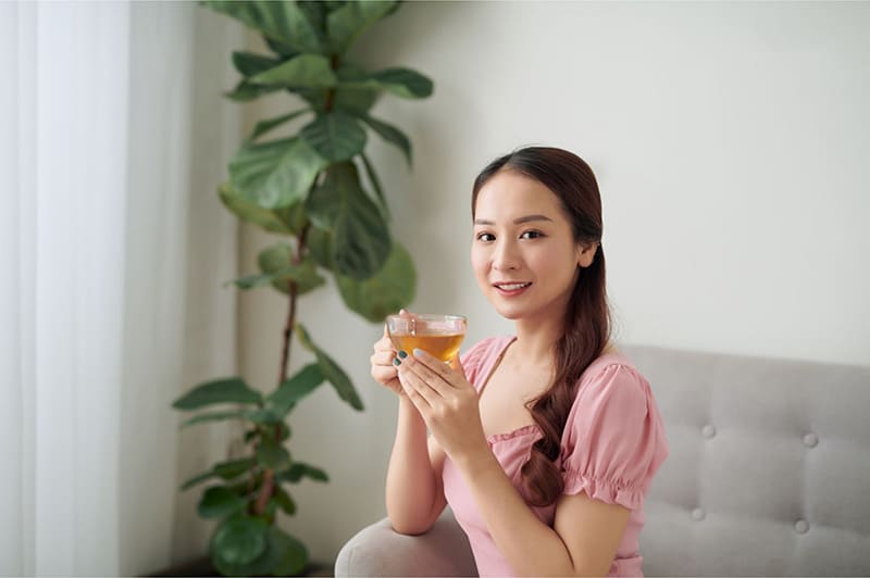 tra sen ho tro lan dep trà sen hỗ trợ làm đẹp